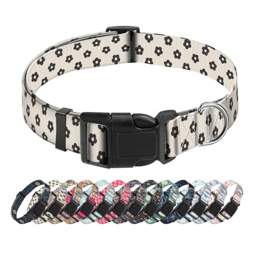 SXboxing Hundehalsband, niedliches Hundehalsband für kleine, mittelgroße und große Hunde, personalisierbar, weich, mit Schnellverschluss-Schnalle zum Spazierengehen, Laufen, Rosa, kleine Blumen, Größe SXboxing Hundehalsband, niedliches Hundehalsband für kleine, mittelgroße und große Hunde, personalisierbar, weich, mit Schnellverschluss-Schnalle zum Spazierengehen, Laufen, Rosa, kleine Blumen, Größe von SXboxing