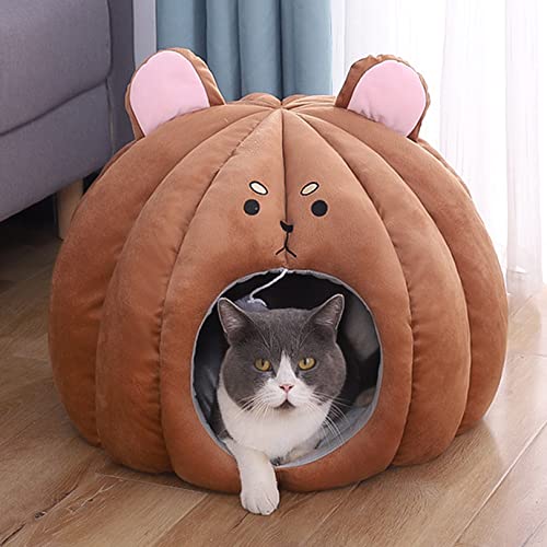 Bär geformte Katze Nest Katzenbett, Komfortables Haustier Bett Warm Loch Nest Bett, Indoor Haustier Katze Hund Bett, weiche Plüsch Katze Zwinger Bär geformte Katze Nest Katzenbett, Komfortables Haustier Bett Warm Loch Nest Bett, Indoor Haustier Katze Hund Bett, weiche Plüsch Katze Zwinger von SYCARPET