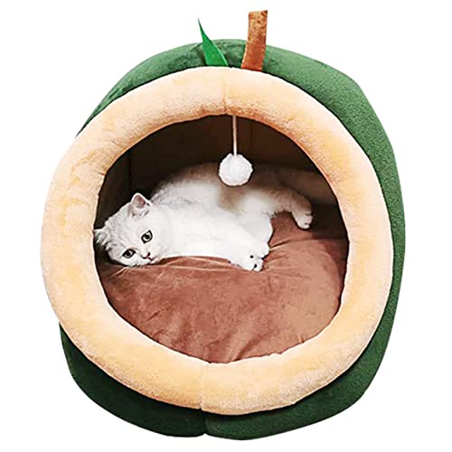 Bequemes Haustier Bett Warm Cave Nest Kaninchen Form Winddicht bewegliches Haustier Katze Bett für Katzen und Welpen von SYCARPET