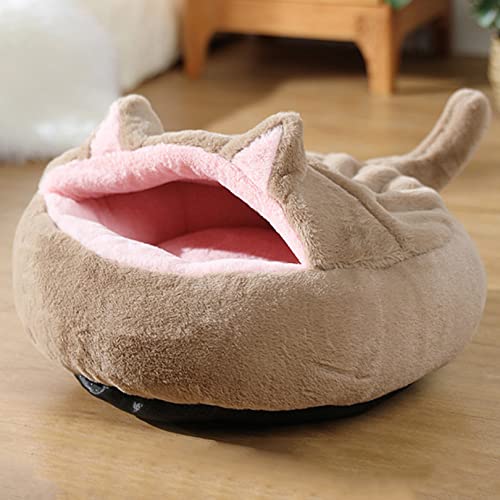 Haustier Bett Plüsch Zelt Höhle Haus Katze Nesting Bett Katze Nest Haus für Katzen kleine Hunde Welpen mit waschbaren abnehmbaren Kissen Tragegriff Anti-Rutsch Katzenbetten Haustier Bett Plüsch Zelt Höhle Haus Katze Nesting Bett Katze Nest Haus für Katzen kleine Hunde Welpen mit waschbaren abnehmbaren Kissen Tragegriff Anti-Rutsch Katzenbetten von SYCARPET