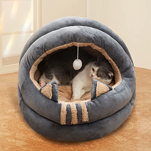 Home Haustier Bett für eine Matte und einen warmen Zwinger, Katzenbett Kitten Dog Hole Komfortables Bett, bewegliches Haustier Bett von SYCARPET