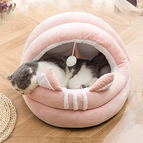 SYCARPET Home Haustier Bett für eine Matte und einen warmen Zwinger, Katzenbett Kitten Dog Hole Komfortables Bett, bewegliches Haustier Bett von SYCARPET