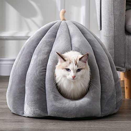 SYCARPET Katzenbett für Indoor-Katzen, maschinenwaschbares Katzenbett für Indoor-Katzen oder Welpen, Welpen, Kätzchen, Kaninchen, Rutschfester und wasserdichter Boden von SYCARPET