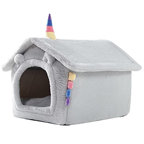 Katzenbett für Indoor-Katzen-abnehmbare und waschbare Matten Katzenloch, ruhige, komfortable und weiche Haustierhaus, niedliche und freundliche Indoor-Katzenhaus, Nicht deformiert Katzenbett für Indoor-Katzen-abnehmbare und waschbare Matten Katzenloch, ruhige, komfortable und weiche Haustierhaus, niedliche und freundliche Indoor-Katzenhaus, Nicht deformiert von SYCARPET