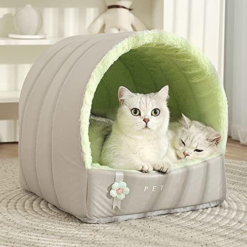 Katzenbetthaus, Indoor-Katzenbett mit Haustierdecke, Katzennest Zelt für Haustier Katze Kätzchen Hündchen Hündchen Hündchen Hündchen Hündchen Hündchen Hündchen Hündchen von SYCARPET