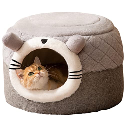 Katzenhaus, komfortable Plüsch Katzenbett Loch, Selbsterwärmende Höhle Katzenbett, Haustier-Versteck zum Schlafen Kuschelloch, Maschine waschbare Haustier-Bett für Katzen und Welpen Katzenhaus, komfortable Plüsch Katzenbett Loch, Selbsterwärmende Höhle Katzenbett, Haustier-Versteck zum Schlafen Kuschelloch, Maschine waschbare Haustier-Bett für Katzen und Welpen von SYCARPET