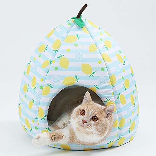 Katzennest Spaß Fruchtform, Vier Jahreszeiten universelle Katzennest halbgeschlossene Katzen- und Hundehöhle, warme und stilvolle Katzenbett warme Dekoration Katzennest Spaß Fruchtform, Vier Jahreszeiten universelle Katzennest halbgeschlossene Katzen- und Hundehöhle, warme und stilvolle Katzenbett warme Dekoration von SYCARPET
