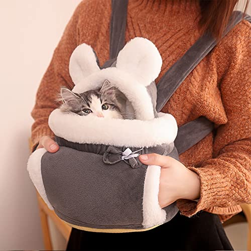 SYCARPET Katzenrücken-Rucksack-Beine aus der Vorderseite zur Katze Wanderrucksack Kleine mittlere große Katze, freihändiger Reiserucksack Safe Walking Wandern Winter von SYCARPET