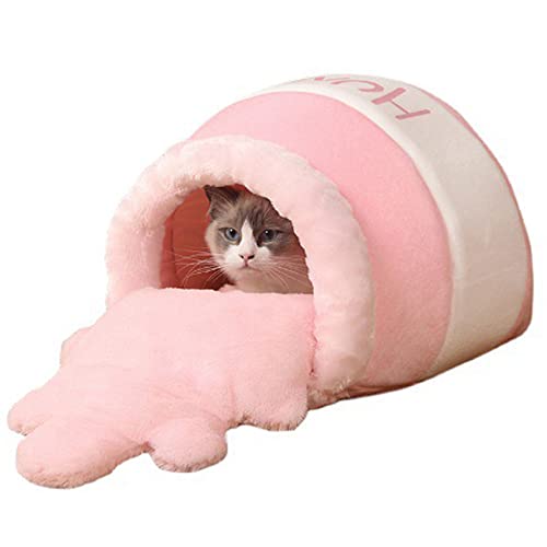 Kuschelige Honigdosenform Katzennest Hundehütte Warmes Haustierbett, Haustierschlafbereich Kuschelloch-Haustierbett für Katzen und Welpen-langlebig, komfortabel und waschbar Kuschelige Honigdosenform Katzennest Hundehütte Warmes Haustierbett, Haustierschlafbereich Kuschelloch-Haustierbett für Katzen und Welpen-langlebig, komfortabel und waschbar von SYCARPET