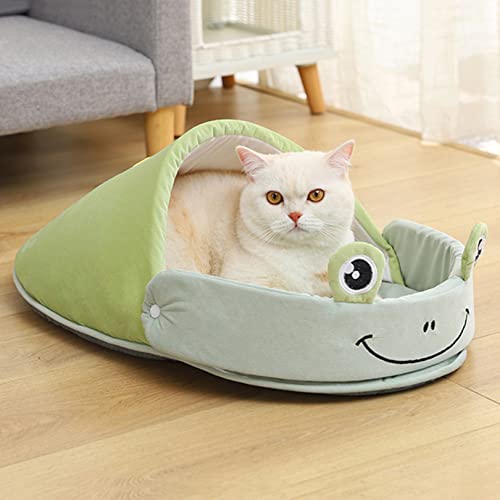 Nette Frosch Pantoffeln Styling Haustier Katze Nest, halb geschlossen große Kapazität warm Haustier Loch Katzenbett abnehmbar und waschbar, Haustiere von SYCARPET