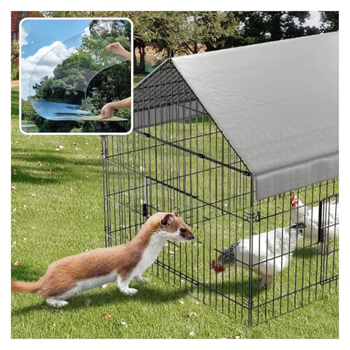 Transparente Polycarbonat-Dachplatten, Wetterfeste Abdeckung for Hühner Hühnerstall Die Türen, Dachplatten Transparente Wasserdichte Platten for Alle Wetter Außenbereich Garten(3.3x49.2ft/1x15m) von SYFXZZDS