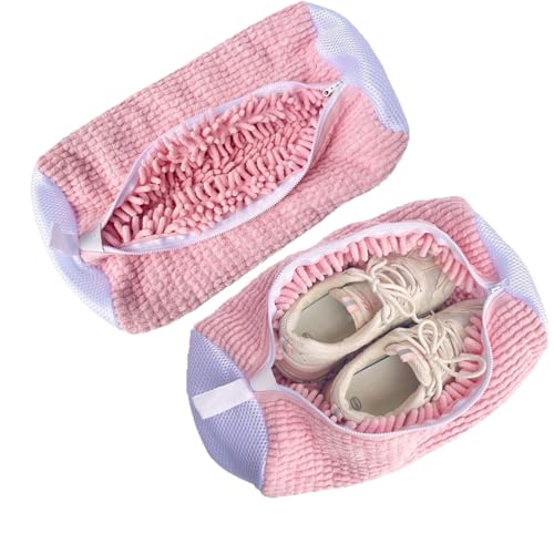 2 Stück Schuhwaschbeutel for Sneaker, Schuhwaschmaschinenbeutel, Wiederverwendbare Netz-Wäschebeutel for Waschmaschine und Trockner, langlebiger Schuhreinigungsbeutel 2 Stück Schuhwaschbeutel for Sneaker, Schuhwaschmaschinenbeutel, Wiederverwendbare Netz-Wäschebeutel for Waschmaschine und Trockner, langlebiger Schuhreinigungsbeutel von SYH&AQYE