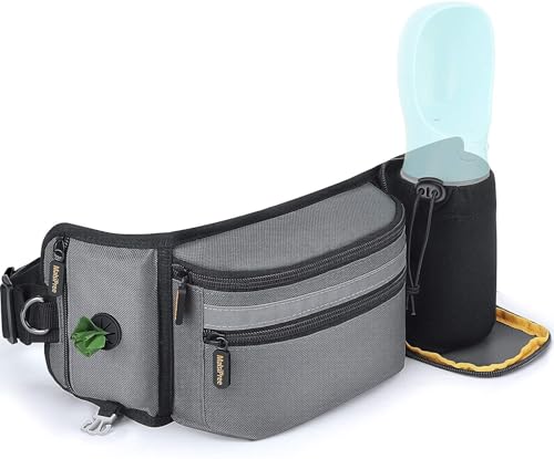 Gürteltasche for Hundespaziergänge, Leckerli- und Wasserhalter for das Hundetraining, Kotbeutelspender, wasserdichter Reißverschluss, verstellbarer Gurt for Wandern, Laufen, for Trockenfutter Gürteltasche for Hundespaziergänge, Leckerli- und Wasserhalter for das Hundetraining, Kotbeutelspender, wasserdichter Reißverschluss, verstellbarer Gurt for Wandern, Laufen, for Trockenfutter von SYH&AQYE