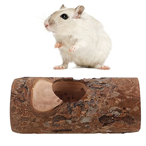 Hamstertunnel, Hamster Tube, Natural Living Röhrentunnel, Hölzerne Übungsröhre Spielzeug Hamster Tube Spielzeug Kleines für Kaninchen Frettchen Hamster Meerschweinchen(10CM) von SYH&AQYE