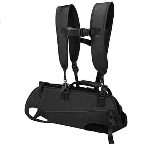 SYH&AQYE Hunde-Rucksackträger, tragbarer, atmungsaktiver Tragegurt for Haustiere, bequemer ausgestreckten Beinen for Reisen, Wandern und Radfahren von SYH&AQYE