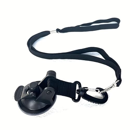 SYH&AQYE Hundebadeleine mit starkem Saugnapf, Hundepflegewannen-Rückhalteleine aus weichem Nylon for Duschen und Pflegen von Haustieren, Hunden und Katzen(schwarz) von SYH&AQYE