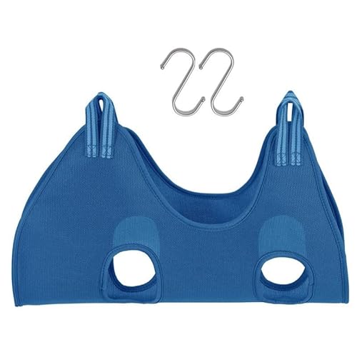 SYH&AQYE Hundepflege-Hängematte, verstellbare, hilfreiche Hängematte for Nagelschneiden, Halteschlinge for Nagelschneiden, Pflege-Hängematte(Blau,M) von SYH&AQYE