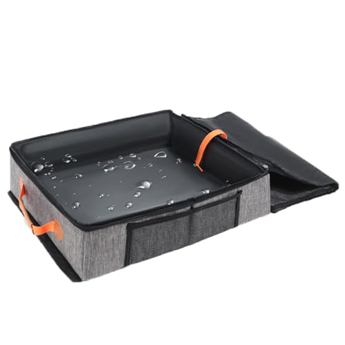 SYH&AQYE Tragbare Reisetoilette for Katzen, Faltbare Katzentoilette mit Deckel Wasserdicht, Wasserfest, Auslaufsicher, for Auto, Hotel und Outdoor SYH&AQYE Tragbare Reisetoilette for Katzen, Faltbare Katzentoilette mit Deckel Wasserdicht, Wasserfest, Auslaufsicher, for Auto, Hotel und Outdoor von SYH&AQYE
