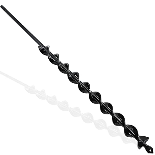 SYITCUN 3x60cm Erdbohrer für Bohrmaschine – Schwerer Gartenbohrer, Pflanzlochbohrer für Blumenzwiebeln, Blumen & kleine Bäume – Robuster Zwiebelbohrer/Turboplanter & Bodenbohrer für Garten von SYITCUN