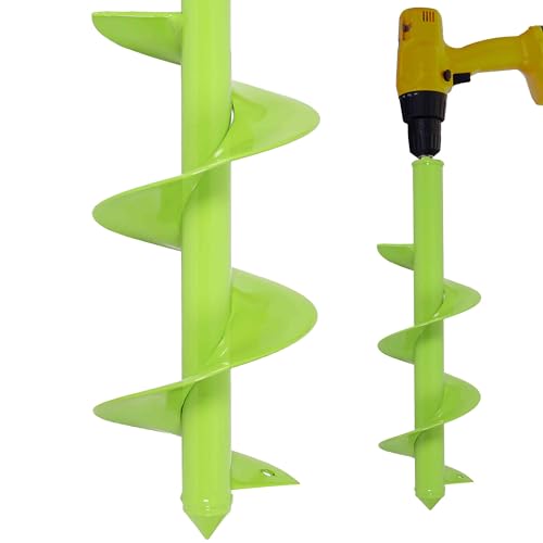 SYITCUN 9 x 40 cm Erdbohrer für Bohrmaschine – Schwerer Gartenbohrer, Pflanzlochbohrer für Blumenzwiebeln, Blumen & kleine Bäume – Robuster Zwiebelbohrer/Turboplanter & Bodenbohrer für Garten SYITCUN 9 x 40 cm Erdbohrer für Bohrmaschine – Schwerer Gartenbohrer, Pflanzlochbohrer für Blumenzwiebeln, Blumen & kleine Bäume – Robuster Zwiebelbohrer/Turboplanter & Bodenbohrer für Garten von SYITCUN