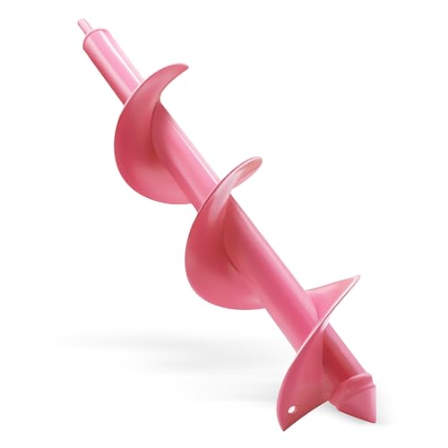 SYITCUN 9 x 40 cm Erdbohrer für Bohrmaschine – Schwerer Gartenbohrer in Pink, Pflanzlochbohrer für Blumenzwiebeln, Blumen & kleine Bäume – Robuster Zwiebelbohrer/Turboplanter & Bodenbohrer für Garten SYITCUN 9 x 40 cm Erdbohrer für Bohrmaschine – Schwerer Gartenbohrer in Pink, Pflanzlochbohrer für Blumenzwiebeln, Blumen & kleine Bäume – Robuster Zwiebelbohrer/Turboplanter & Bodenbohrer für Garten von SYITCUN