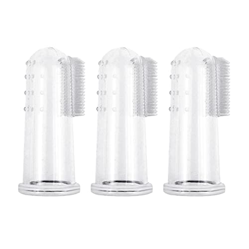 SYJHHWGS 3 x Fingerzahnbürste für Haustiere, Massagegerät, geeignet für kleine Haustiere und Hunde SYJHHWGS 3 x Fingerzahnbürste für Haustiere, Massagegerät, geeignet für kleine Haustiere und Hunde von SYJHHWGS