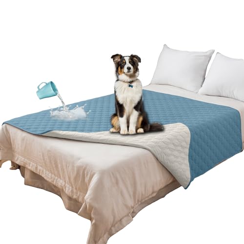 SYLC Hundedecke Wasserdicht Hunde Decken Hundematte Undurchlässig rutschfest Sofaschutz Katze Waschbar Für Bett/Sofa/Auto/Outdoor (102 x 127 cm/40 x 50 in,Blue) von SYLC