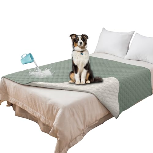 SYLC Hundedecke Wasserdicht Hunde Decken Hundematte Undurchlässig rutschfest Sofaschutz Katze Waschbar Für Bett/Sofa/Auto/Outdoor (102 x 127 cm/40 x 50 in,Mint) von SYLC