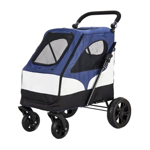 Hunde Kinderwagen Großer Haustier-Kinderwagen, großer Hunde-Kinderwagen, Aufbewahrung, zusammenklappbarer Kinderwagen, vierrädriger Haustier-Kinderwagen, Outdoor-Haustier-Kinderwagen Katzen Kinderwage Hunde Kinderwagen Großer Haustier-Kinderwagen, großer Hunde-Kinderwagen, Aufbewahrung, zusammenklappbarer Kinderwagen, vierrädriger Haustier-Kinderwagen, Outdoor-Haustier-Kinderwagen Katzen Kinderwage von SYLGXH