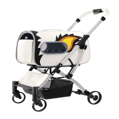 SYLGXH Hunde Kinderwagen Haustier-Kinderwagen for Katzen Und Hunde, Faltbarer, Separater Katzentaschen-Typ for Kleine Und Mittelgroße Haustierausflüge Katzen Kinderwagen(X) von SYLGXH