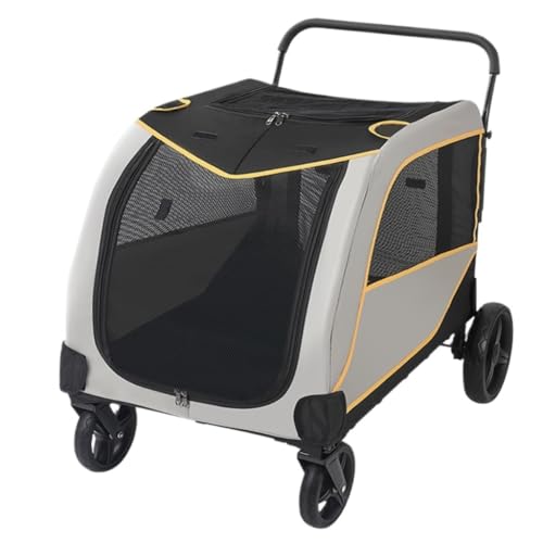 Hunde Kinderwagen Outdoor-Haustier-Kinderwagen for Mittelgroße Und Große Hunde, Faltbarer Katzen- Und Hunde-Outdoor-Vierrad for Behinderte Menschen Katzen Kinderwagen Hunde Kinderwagen Outdoor-Haustier-Kinderwagen for Mittelgroße Und Große Hunde, Faltbarer Katzen- Und Hunde-Outdoor-Vierrad for Behinderte Menschen Katzen Kinderwagen von SYLGXH