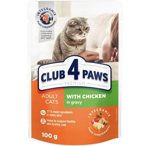 SYNTEZA Club4 Cat Sasz.100G Nassfutter für Katzen in Einer Sauce von SYNTEZA