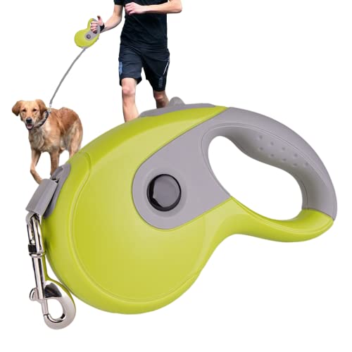 Einziehbare Hundeleine | Hundeleine Große Hunde - Kleine Hundeleine mit ergonomischem, rutschfestem Griff, explosionsgeschützter, elastischer Verriegelung, 360-Grad-Drehung ohne Verklemmen Synyey von SYNYEY