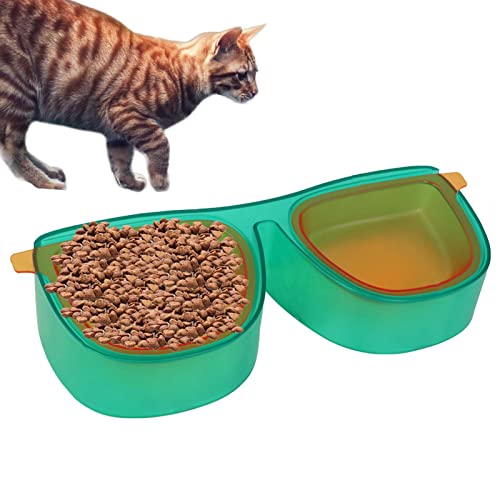 Futter- und Wassernapf für Katzen | Entnahme Futterfütterung geneigte rutschfeste Wassernäpfe - Futternapf für Haustiere mit Ständer für Katzen- und Welpenfutter und Wasserzubehör Synyey von SYNYEY