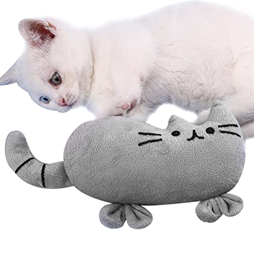 SYNYEY 3 Stück Plüsch-Katzenspielzeug ohne Katzenminze – Katzenspielzeug in Kätzchenform, interaktiv, Kätzchen-Gesundheit, Plüsch-Kauspielzeug von SYNYEY