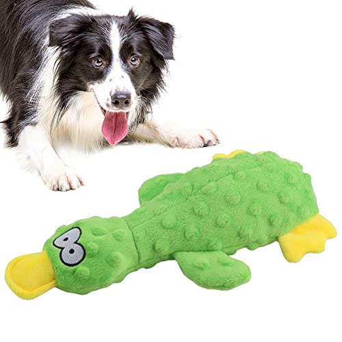 SYNYEY Hundespielzeug Ente – Haustierspielzeug für Welpen – beruhigt die Stimmung, hält Haustier Hund beim Spielen Ente Squeeze Squeak Interaktives Spielen für mittelgroße und große Hunde von SYNYEY
