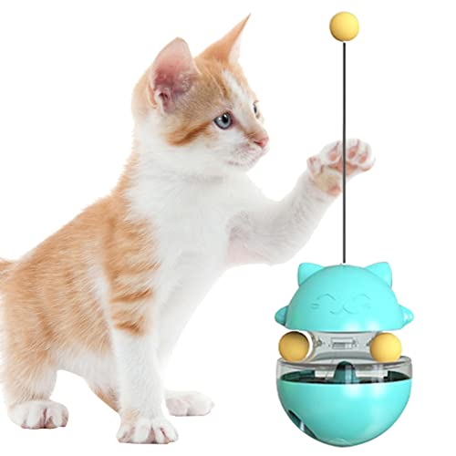 SYNYEY Katzen-Puzzle-Spielzeug | Tumbler-Spielzeug für Katzen - Neckendes Katzenspielzeug, Katzenfütterungsspielzeug zur Steigerung der Bewegung und Interaktivität der Katze, Weihnachten, Ostern von SYNYEY