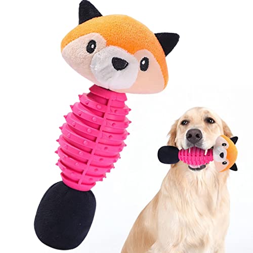 SYNYEY Quietschendes Kauspielzeug für Hunde | Dentales Kauspielzeug für Hunde | Lustiges Kauspielzeug für Welpen, Haustierspielzeug zum Apportieren, interaktives Spielzeug für kleine, mittelgroße von SYNYEY