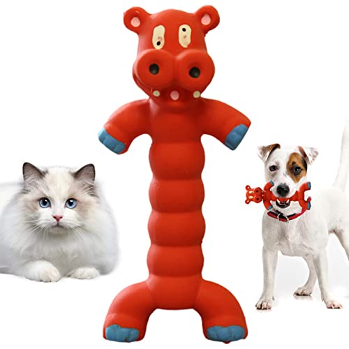 SYNYEY Quietschspielzeug aus Gummi für Hunde,Hund Kauspielzeug Grunzen Sound Play - Squeaker Chew Training Puppy Supplies, interaktives Spiel für kleine und mittelgroße Hunde von SYNYEY