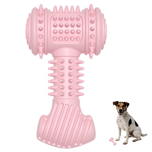 SYNYEY Robustes Hundespielzeug,Stachelhammer aus -Gummi, unzerstörbares Hundespielzeug zur Reinigung der Hundezähne - Multifunktionale Zahnreinigung und Zahnfleischmassage, Robustes Hundespielzeug von SYNYEY