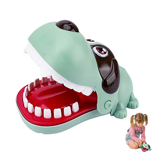 SYNYEY Zähne Spielzeug Spiel für Kinder - Süßer Hund Fingerspielzeug Beißende Zähne Spiele | Glattes Tierform-Fingerbissspielzeug, lustiges Tischbrettspiel für Familienfeiern, 2 Farben von SYNYEY