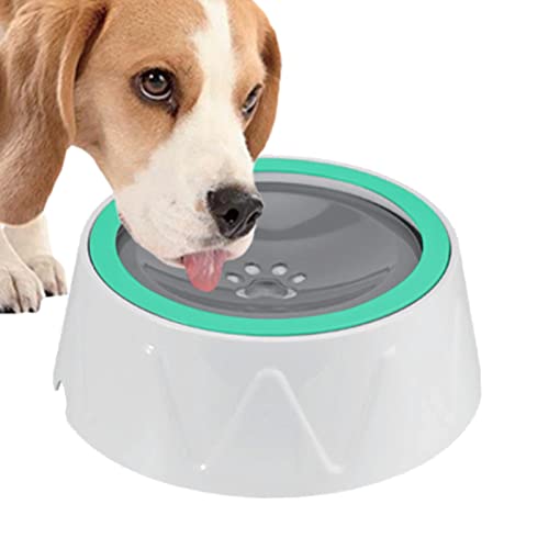 Wassernapf für Hunde, kein Verschütten | 1,5 l großes Fassungsvermögen, tropffreier Wassernapf für Hunde mit schwimmendem Tablett | Reise-Hundenäpfe, Katzen-Wassernapf, Rutschfester Synyey von SYNYEY