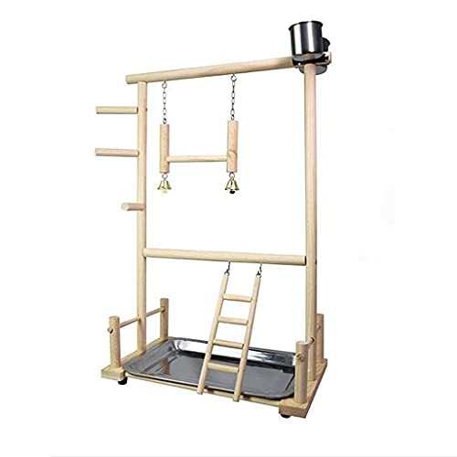 Vogelkäfig, Papageienständer, Edelstahl, groß, zum Training von lebenden Vögeln, Vogelständer, Zubehör für kleine Vögel, Haustierspielschaukel für Sittiche, Finken, Vogelkäfige (A) von SYSZSYHD