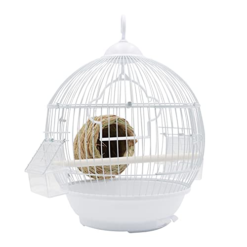 Vogelkäfig, runder Vogelkäfig mit Futterstation, komplettes Set, Kunststoff-Vogelhaus, Käfig, Vogelträger für kleine Vögel, Rundum-Belüftung, abnehmbar, für Turteltauben, Finken, Papageien, Vogelkäfi Vogelkäfig, runder Vogelkäfig mit Futterstation, komplettes Set, Kunststoff-Vogelhaus, Käfig, Vogelträger für kleine Vögel, Rundum-Belüftung, abnehmbar, für Turteltauben, Finken, Papageien, Vogelkäfi von SYSZSYHD