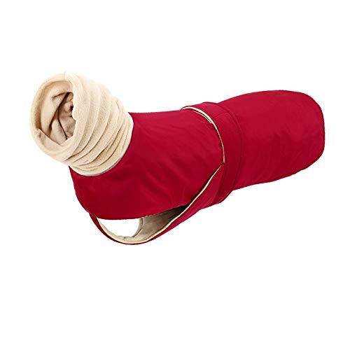 SYT-MD Hundekostüm, Verdicken Winter Haustier Kleidung Weste mit warm Hund Kleidung Mantel wasserdichte große Hund Weste Mantel Zubehã (Color : Red, Size : 5XL) von SYT-MD