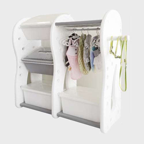 Haustiergarderobe Offener Kleiderschrank Kleidungsständer Mit Aufbewahrungsbox Haustier Schrank Organizer Für Katze Kitty Puppy Dog Haustier Armoire Kleiderkleidung Rack ( Size : 103*40*103cm/40*15*40 von SYUFRE