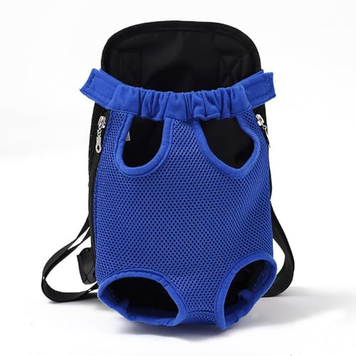 Katzen Hunde Rucksack, Haustier Rucksack Hund Katzen Tragetasche, Hundetragetasche, Atmungsaktiv/Bequem, für Spaziergang Aktivitäten im Freien und Ausflüge (Dark Blue,M) von SYWLKJ