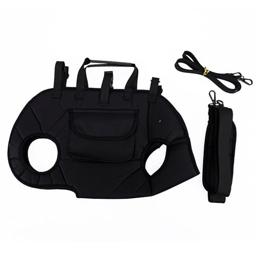 Katzen Hunde Rucksack, Haustier Rucksack Verstellbar Katzentransporttasche, für kleine und mittelgroße Haustiere, Katzen, Vordertasche, Reisetasche (Black,L) von SYWLKJ