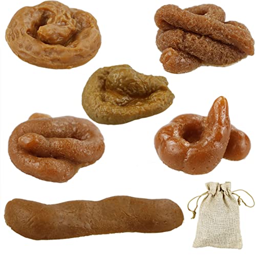 SZCXDKJ 6 Stück gefälschte Hundekot, weich, Streich, lustiges Spielzeug, Trick-Poo, Neuheit Streich Turd für Aprilscherz, Halloween SZCXDKJ 6 Stück gefälschte Hundekot, weich, Streich, lustiges Spielzeug, Trick-Poo, Neuheit Streich Turd für Aprilscherz, Halloween von SZCXDKJ