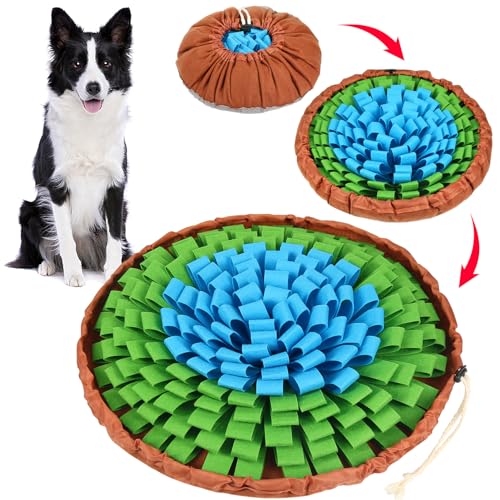 SZEETECH Schnüffelmatte für Hunde, Schnüffelmatte für Futtersuche und langsames Füttern, interaktives Hundespielzeug für Langeweile, Schnüffel-Futtermatte für geistige Stimulation und SZEETECH Schnüffelmatte für Hunde, Schnüffelmatte für Futtersuche und langsames Füttern, interaktives Hundespielzeug für Langeweile, Schnüffel-Futtermatte für geistige Stimulation und von SZEETECH
